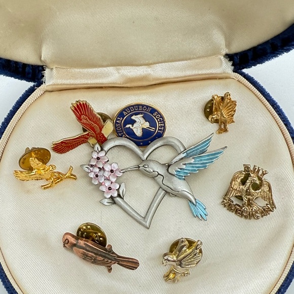 Vintage Bird Brooch Pin Lot - Picture 1 of 14